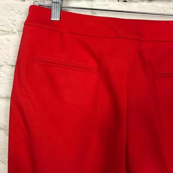 AnneKlein Orange Straight Leg Ankle Career Pants 8 - Picture 4 of 7
